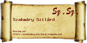 Szakmáry Szilárd névjegykártya