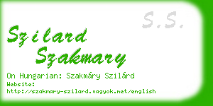 szilard szakmary business card